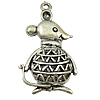 Zinc Alloy Animal Pendants, Mouse, plated, hollow nickel, lead & cadmium free Approx 2mm 