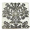 Zinc Alloy Jewelry Pendants, Rectangle, with flower pattern, nickel, lead & cadmium free Approx 2mm, Approx 