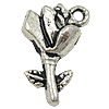 Zinc Alloy Flower Pendants, plated nickel, lead & cadmium free Approx 1mm, Approx 