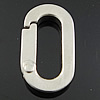Edelstahl Schlüssel Verschluss, oval, Kundenindividuell, originale Farbe, 18.5x10.5x2.5mm, verkauft von PC