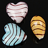Lampwork Beads, Heart, handmade Approx 2mm Inch 
