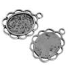 Zinc Alloy Pendant Cabochon Setting, Flat Oval, plated Approx 3mm 