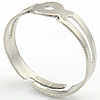 Латунная основа для кольца, Латунь, Другое покрытие, Много цветов для выбора, 6mm, размер:6.5, продается PC