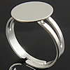 Латунная основа для кольца, Латунь, Другое покрытие, Много цветов для выбора, 12mm, размер:7, 5000ПК/сумка, продается сумка