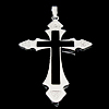 Цинкового сплава крест подвески, цинковый сплав, Kресты, со стразами, не содержит кадмий продается PC