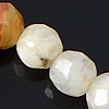 Perle agate Botswana naturelle, Rond, multiple tailles pour le choix & facettes Environ 0.2-0.3mm Environ 15.5 pouce, Vendu par brin