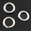Corte de sierra salto anillo cerrado de plata de ley, plata de ley 925, Donut, chapado, más colores para la opción, 4.6x0.83mm, Vendido por UD