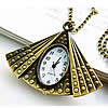 Uhr-Halskette, Zinklegierung, Fach, Länge:ca. 31 ZollInch, verkauft von Strang