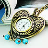 時計ネックレス, 亜鉛合金, ハート形, 長さ:約 31 インチ, 売り手 ストランド