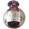 Бутылка для духи из Лэмпворк, золотой песок & серебрянная фольга отверстие:Приблизительно 6mm, продается PC
