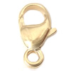 gold-gefüllt Karabinerverschluss, 14K gefüllt, frei von Kadmium, 4.5x9x2.5mm, Bohrung:ca. 1.5mm, verkauft von PC