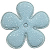Mode Dekoration Blumen, Satin, buntes Pulver, hellblau, 36x36mm, verkauft von PC