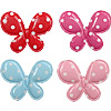 Fashion Costume Decoration, PU Leather, Butterfly, with round spot pattern 