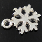 Zinc Alloy Christmas Pendants, Snowflake, plated Approx 