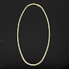 Brass Linking Ring, Flat Oval, plated 27- 