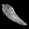 Brass Jewelry Pendants, Wing Shape, plated cadmium free Approx 1mm 