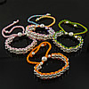 Friendship Bracelets, Nylon, with Brass, woven, adjustable, mixed colors, 6-10mm, 13mm Approx 5-11 Inch 