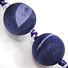 Perles agates violet naturelles, agate pourpre, Rond, Personnalisé & multiple tailles pour le choix & poudre d'étoile Environ 1.5-2mm Environ 15.5 pouce, Vendu par brin