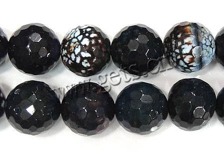 Natural Two Tone Agate Beads, Round, Customized & more sizes for choice, Hole:Approx 1.5-2mm, Length:Approx 15.5 Inch, Sold By Strand