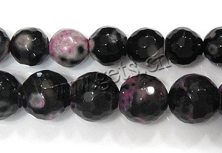 Natural Two Tone Agate Beads, Round, Customized & more sizes for choice & faceted, Hole:Approx 1-1.5mm, Length:Approx 15 Inch, Sold By Strand