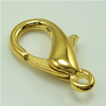 Zinc Alloy Lobster Clasp, plated nickel, lead & cadmium free, Grade A, 20mm 