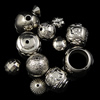 Perles en plastique de la BCC, plastique revêtu de cuivre, Placage, sans nickel, 8-35mm Environ 1-5mm, Vendu par sac