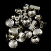 CCB Plastic Beads, Copper Coated Plastic, plated, nickel free, 7-16mm Approx 1-5mm 