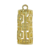 Zinc Alloy Hollow Pendants, Rectangle, nickel, lead & cadmium free, 9x25mm, Hole:Approx 2MM , Sold by PC