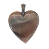 Zinc Alloy Heart Pendants, nickel, lead & cadmium free, red brass color Approx 