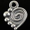 Sterling Silver Heart Pendants, 925 Sterling Silver, plated Approx 2mm 