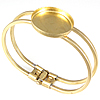 Brass Bracelet Base, plated 13mm, Inner Approx Approx 7 Inch 