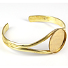 Brass Bracelet Base, plated 7.5mm, Inner Approx Approx 6.5 Inch 