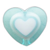 collier en perle acrylique , coeur, lisse & perle dans une perle, plus de couleurs à choisir Environ 3mm, Environ Vendu par sac