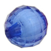 Perlen in Perlen Acrylperlen, Acryl, rund, facettierte, keine, 12mm, Bohrung:ca. 2.5mm, ca. 580PCs/Tasche, verkauft von Tasche