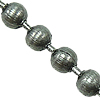 Iron Ball Chain, plated nickel free, 2.5mm 