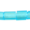 2 Perles de rocaille de verre taillé, perles de rocaille en verre, Corne hexagonale, multiple tailles pour le choix, bleu, Vendu par sac