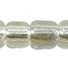 Silver Lined Glass Seed Beads, Slightly Round, silver-lined white 