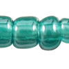 Transparent Lustered Glass seed Beads, irregular, translucent, green 