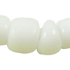 Opaque Glass Seed Beads, irregular white 