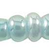 Ceylon Round Glass Seed Beads, Slightly Round blue 