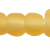 Matte Glass Seed Beads, Slightly Round yellow 