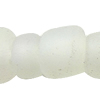 Frosted AB Colors Glass Seed Beads, Slightly Round white 
