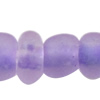 Matte Glass Seed Beads, Round purple 