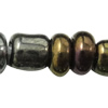 Iris Round Perles de verre , perles de rocaille en verre, Légèrement rond, multiple tailles pour le choix, Vendu par sac
