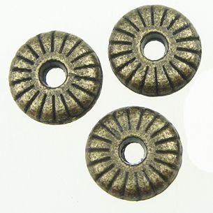 Zinc Alloy Spacer Beads, Rondelle, plated nickel, lead & cadmium free Approx 1.5mm, Approx 