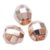 Brass Spacer Beads, Drum, rose gold color plated, 3mm 