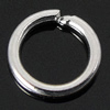 Salto anillo cerrado de plata del corte de máquina Sterling, plata de ley 925, Donut, chapado, más colores para la opción, Vendido por UD