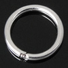 Salto anillo cerrado de plata del corte de máquina Sterling, plata de ley 925, Donut, chapado, más colores para la opción, Vendido por UD