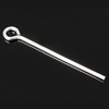 Sterling Silver Eyepins, 925 Sterling Silver, plated Approx 1.8mm 