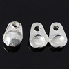 Sterling Silver Bead Tip, 925 Sterling Silver, plated Approx 0.5mm 
